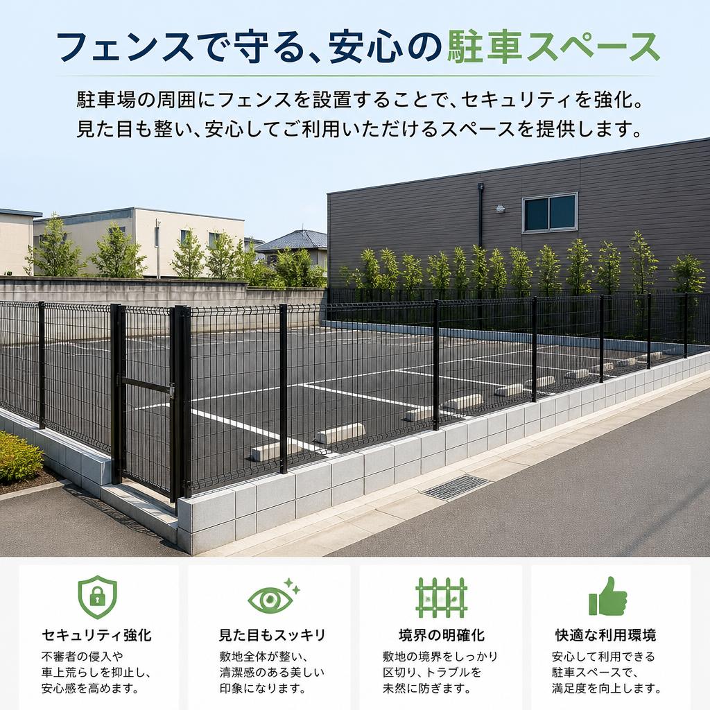 フェンス設置で安心感をプラス