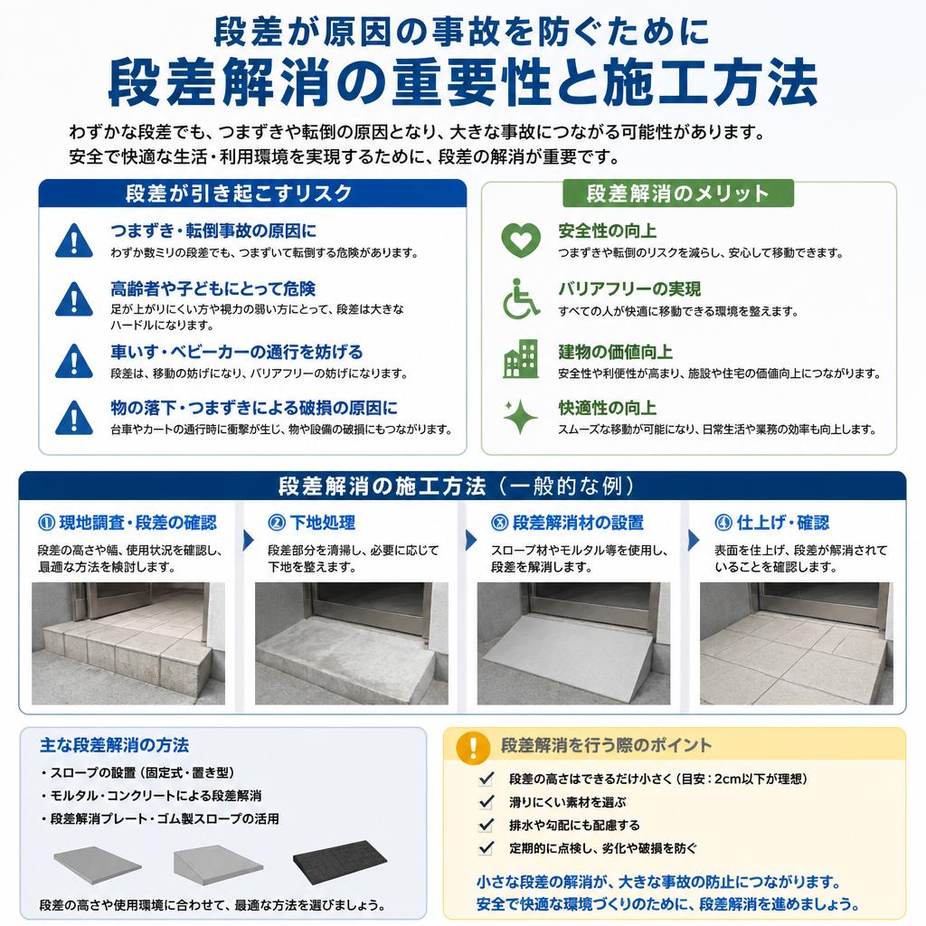 4. 段差解消で安全な空間作り