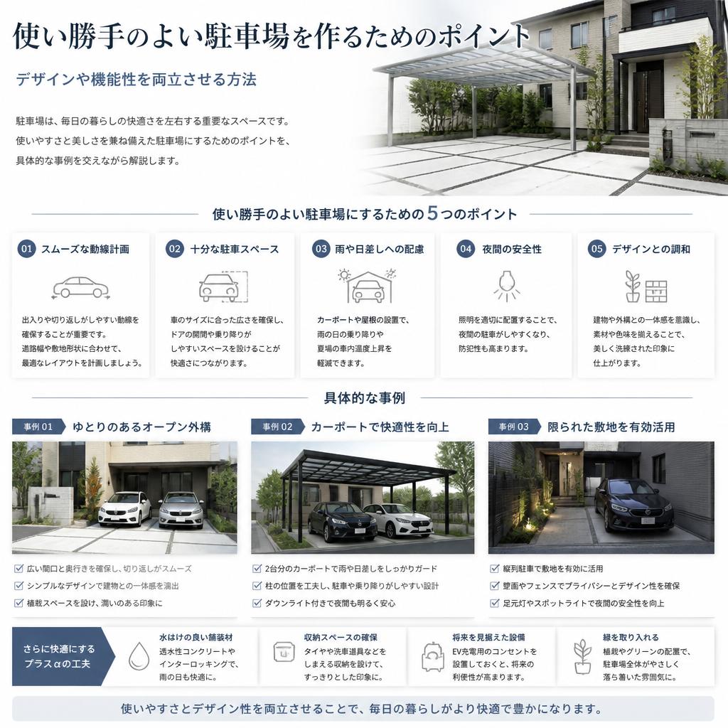 駐車場のリフォームで変わる日常