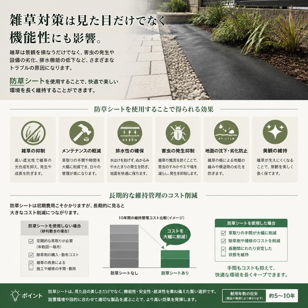 防草シートの重要性