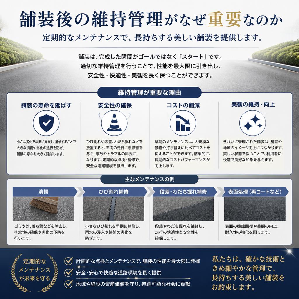 アスファルト維持管理の重要性