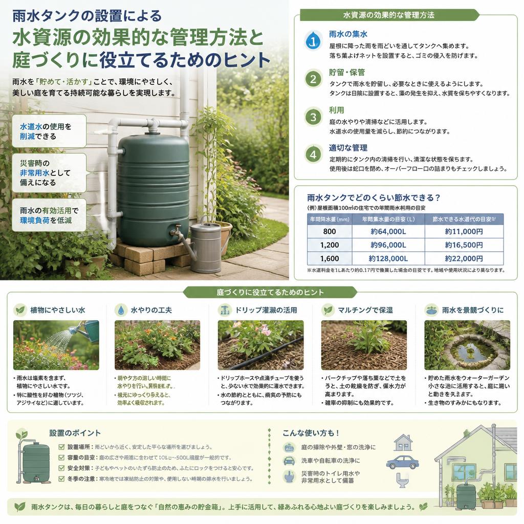 5. 雨水タンクの効果的な活用法