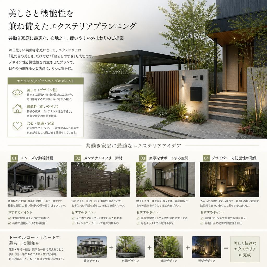 エクステリアプランニングで実現する快適な空間