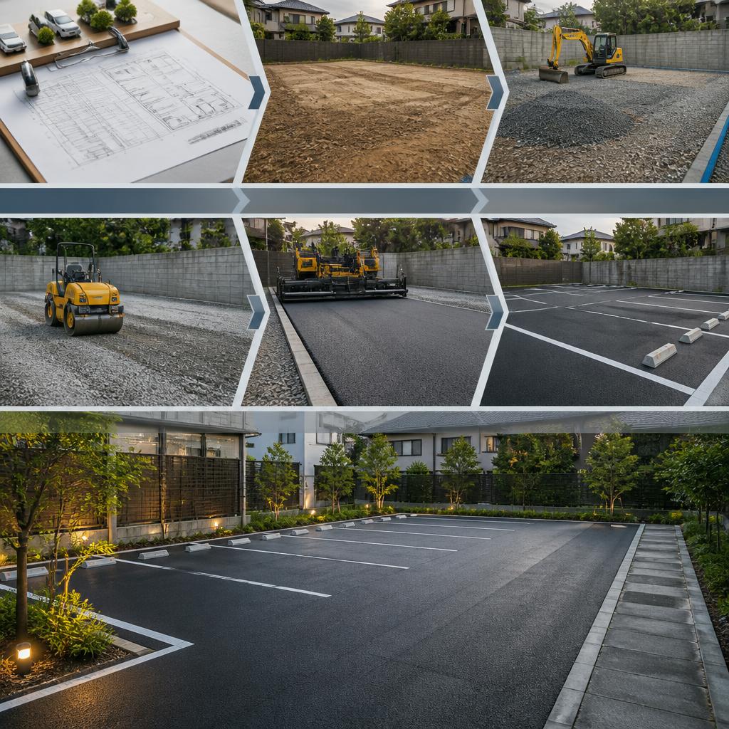 スムーズな駐車場工事のポイント